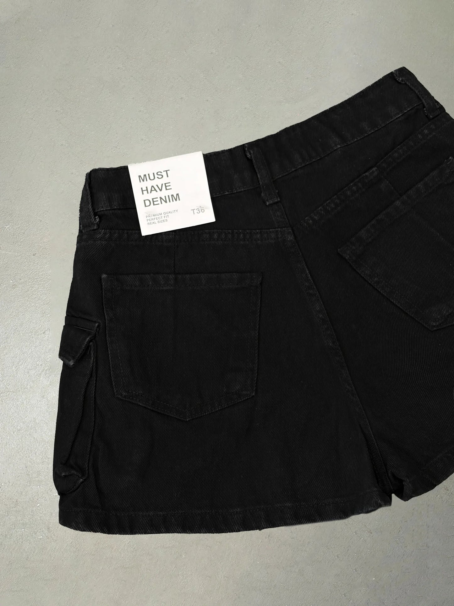 SKORT CARGÓ NEGRO