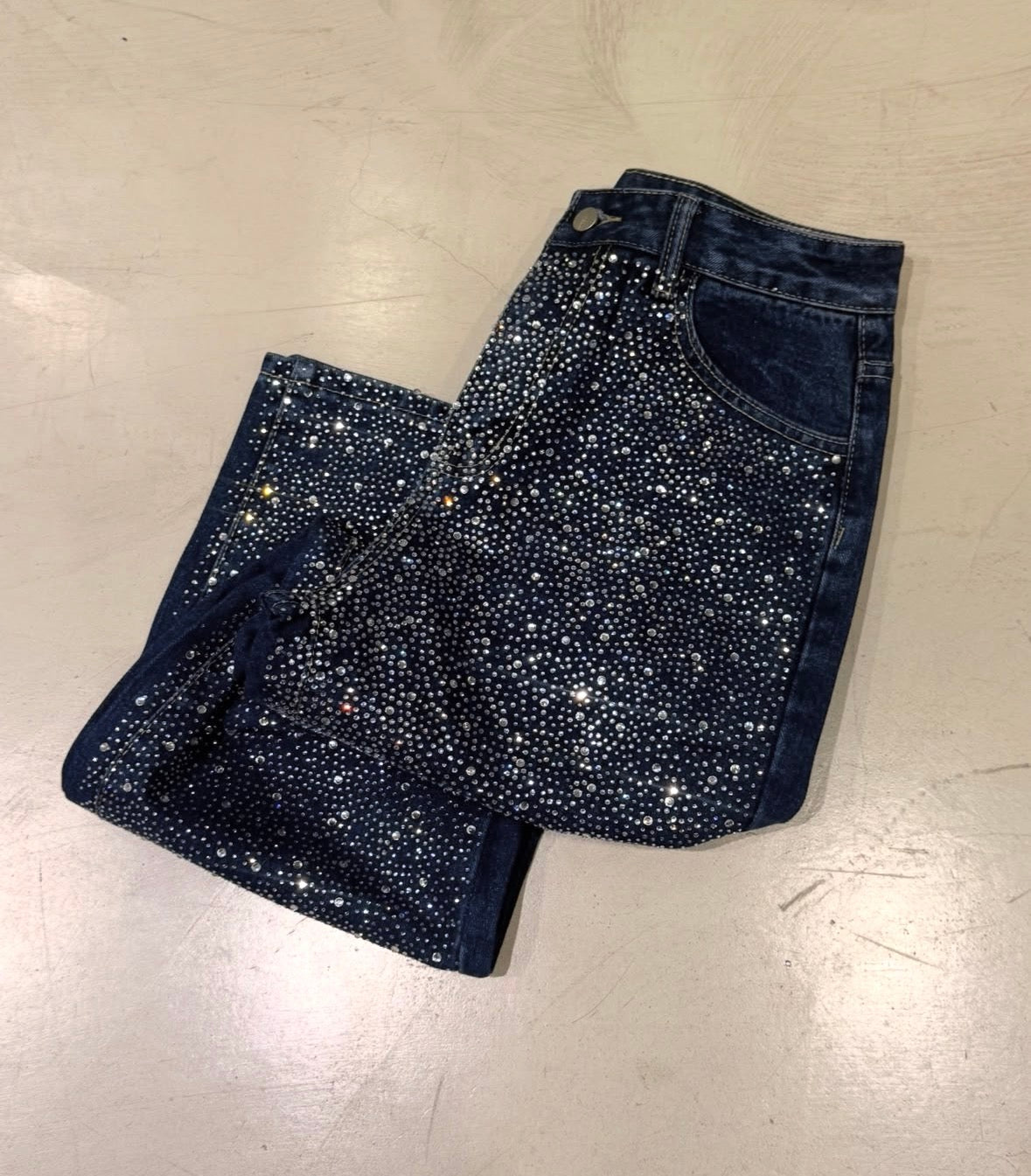 Wide brillos azul