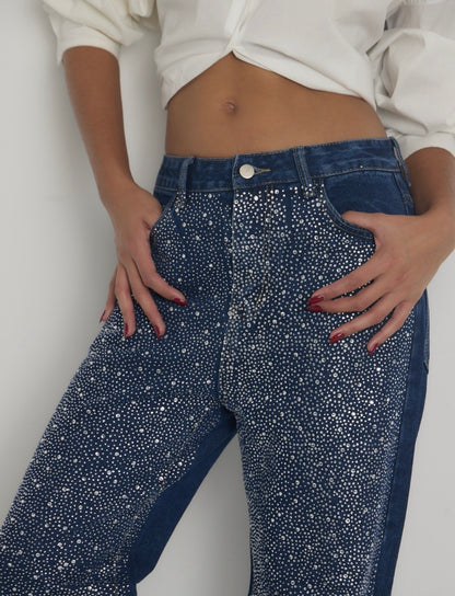 Wide brillos azul